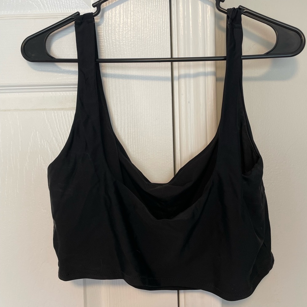 Aerie XL black scoop bikini top